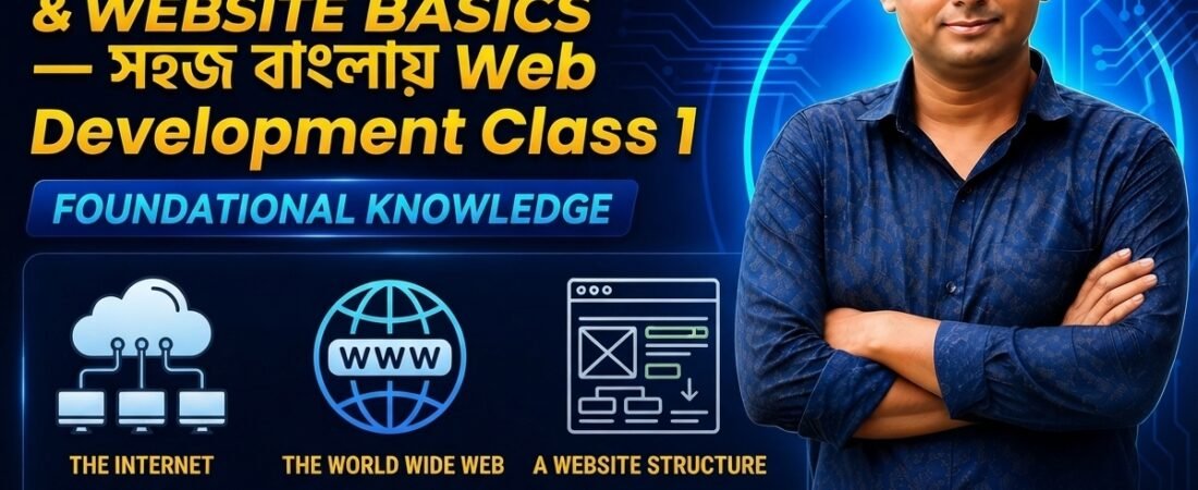 Internet, Web & Website Basics — সহজ বাংলায় Web Development Class 1